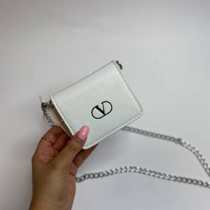 مینی بگ سفید زنجیری برند Valentino
