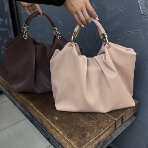 کیف دستی و دوشی مخمل مدل دسته دار